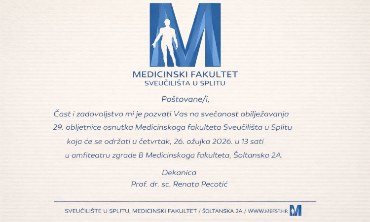 29. obljetnica Medicinskog fakulteta u Splitu